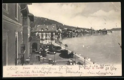 AK Fasano, Ortspartie am Lago di Garda