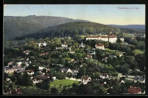 AK Pressbaum /N. Oe., Ortsansicht aus der Vogelschau