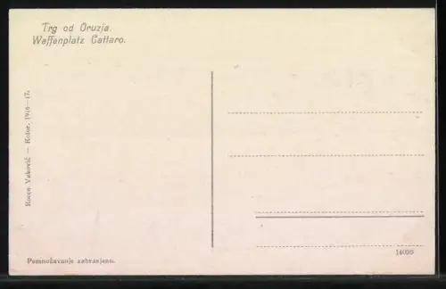 AK Kotor / Cattaro, Partie am Waffenplatz