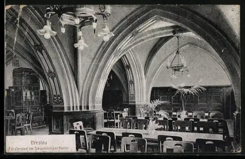 AK Breslau, Schweidnitzer Keller - Fürstensaal