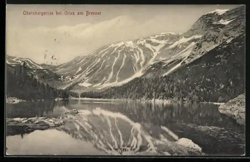 AK Gries am Brenner, Blick auf den Obernbergersee