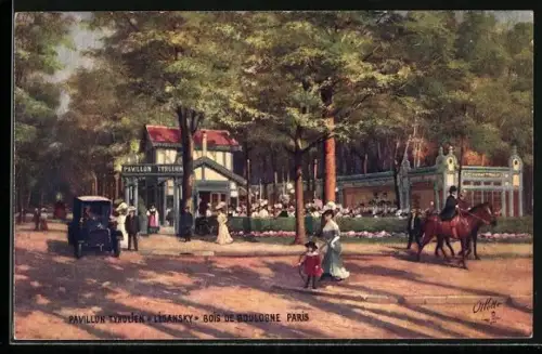 Künstler-AK Paris, Pavillon Tyrolien Lisansky Bois de Boulogne
