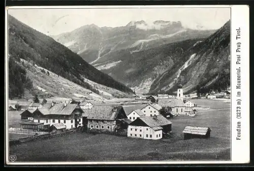 AK Feichten im Kaunsertal, Ortsansicht aus der Vogelschau