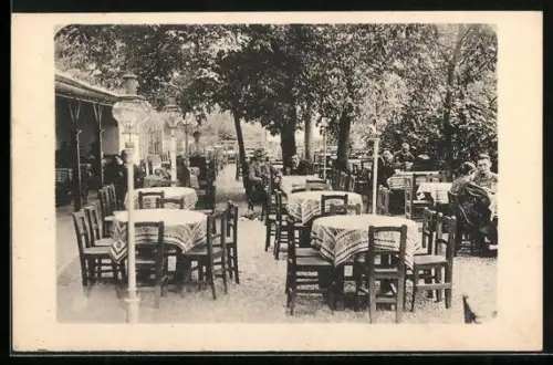 AK Ferdinand Stockinger, Gastwirt zum weissen Rössel, Wiener Prater, Grosse Zufahrtstrasse 20