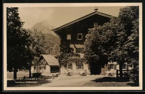 AK Kirchdorf in Tirol, Gasteig, Gasthaus Mitterjäger