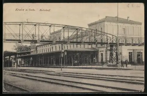 AK Kreuz, Partie am Bahnhof der Ostbahn