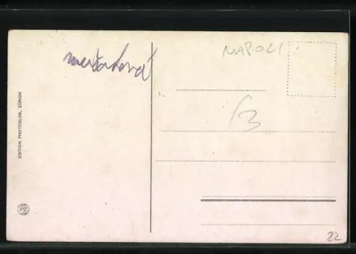 AK Sorrento, Ortsansicht mit Meerblick