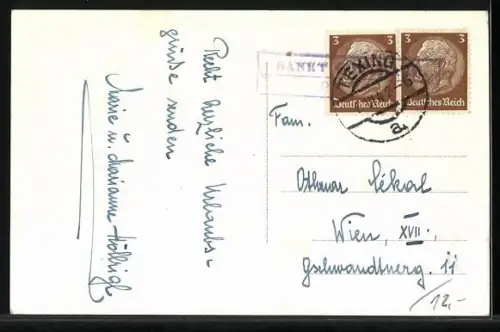 AK St. Gotthard /Texingtal, Ortsansicht mit Kirche