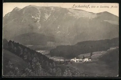 AK Gaming /N.-Oe., Lackenhof mit Berglandschaft