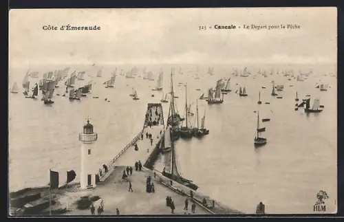 AK Cancale /Côte d`Emeraude, Le Depart pour la Peche