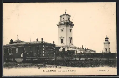 AK Le Havre, Les phares de la Héve, Leuchtturm