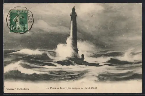AK Goury, Le Phare par tempete de Nord-Ouest