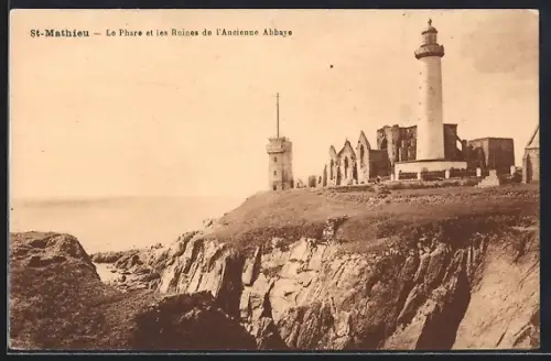 AK St-Mathieu, Le Phare et les Ruines de l`Ancienne Abbaye