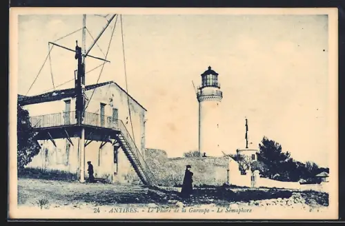 AK Antibes, Le Phare de la Garoupe, Le Sémaphore