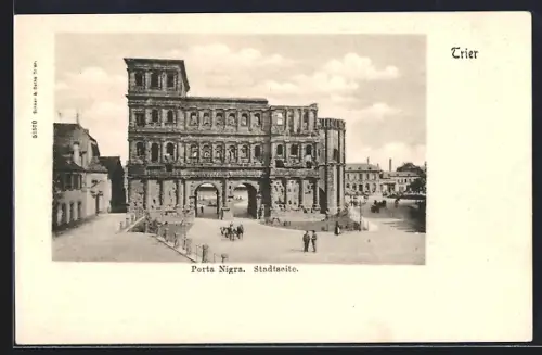 AK Trier, Porta Nigra, Stadtseite