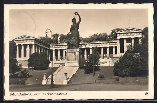 AK München, Bavaria mit Ruhmeshalle