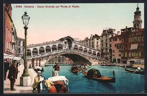 AK Venezia, Canal Grande col Ponte di Rialto