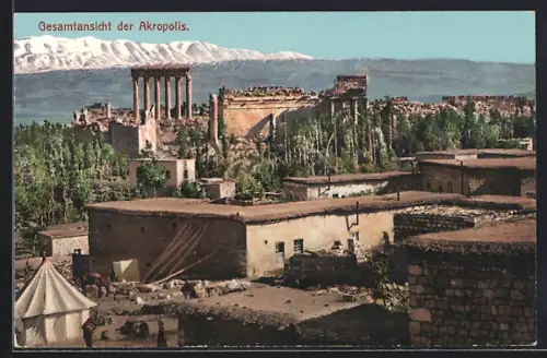 AK Baalbeck, Gesamtansicht der Akropolis