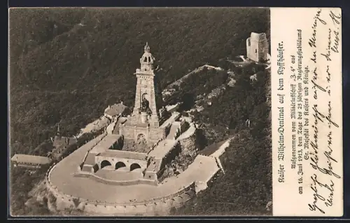 AK Bad Frankenhausen, Kaiser Wilhelm-Denkmal auf dem Kyffhäuser