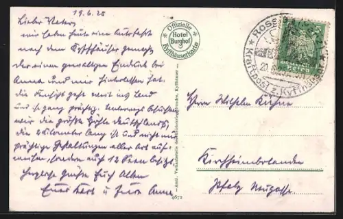 AK Kyffhäuser, Kaiser Wilhelm-Denkmal