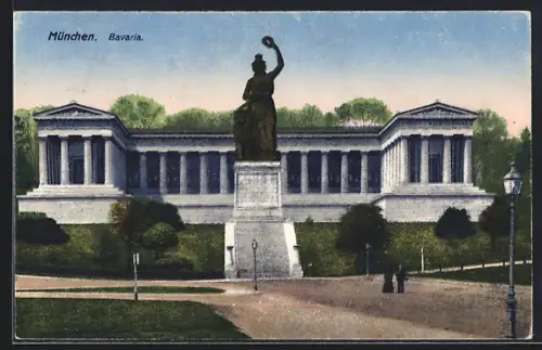 AK München, Ruhmeshalle und Bavaria, Pantheon
