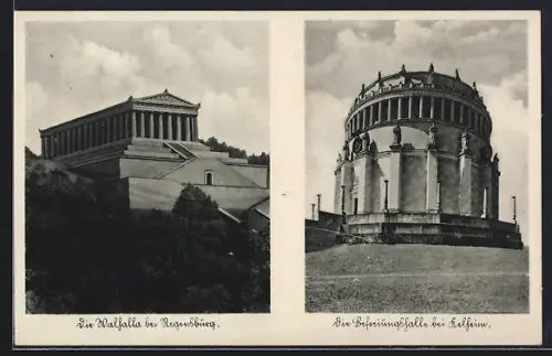 AK Regensburg, Walhalla, Kelheim, Befreiungshalle
