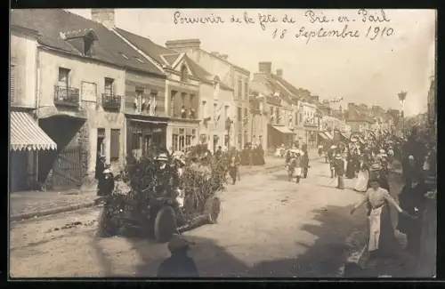 Foto-AK Pie-en-Pail, Souvenir de la fête en 18 Septembre 1910