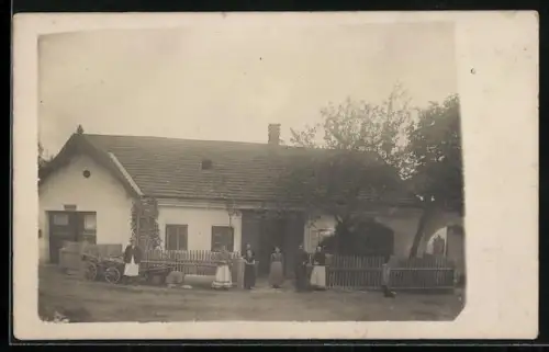 Foto-AK Ybbsitz, Partie an der Schmiede Weissenhofer
