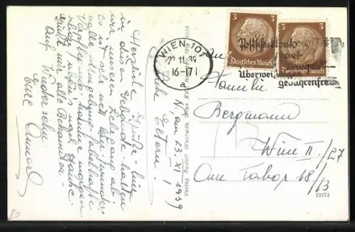 AK Wien-Neuwaldegg, Gebäude mit Strassenpartie