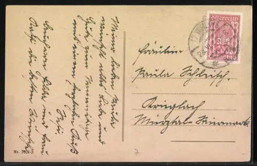 AK Wien-Neuwaldegg, Partie in der Neuwaldeggerstrasse