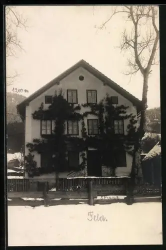 Foto-AK Bad Goisern, Haus in der Feldstrasse