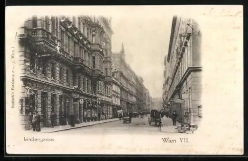 AK Wien, Geschäfte in der Lindengasse