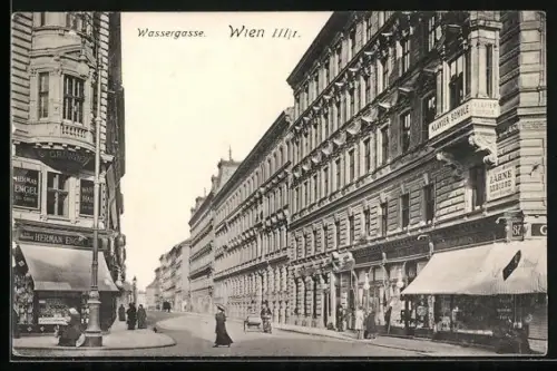 AK Wien, Geschäft Herman Engel in der Wassergasse
