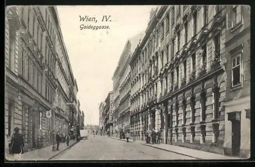 AK Wien, Blick in die Goldeggasse