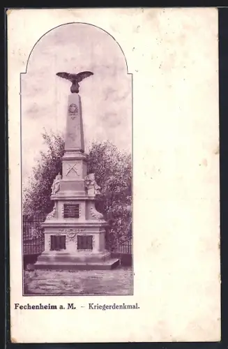 AK Frankfurt-Fechenheim, Kriegerdenkmal