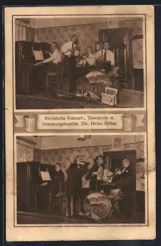 AK Herressen b. Apolda, Rheinische Konzert-, Tanzsport- und Stimmungskapelle
