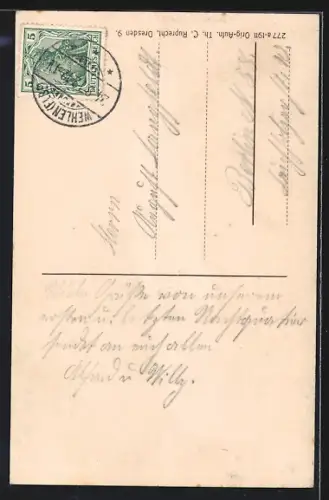 AK Wehlen /Sächs. Schweiz, Gasthof z. St. Wehlen u. Hotel Schmuck, Blick in das Elbetal