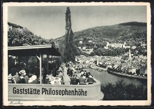 AK Heidelberg, Hotel-Restaurant Philosophenhöhe von Carl Friedrich