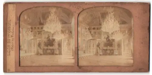 Stereo-Fotografie G.A.F., Paris, Ansicht Paris, Halt gegen das Licht, Palais des Tuileries