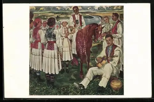 Künstler-AK Fête de la Moisson