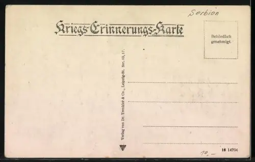 AK Serbien, Marktszene mit Soldaten zu Pferd