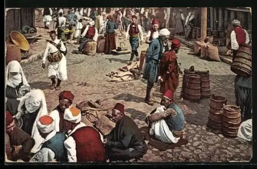 AK Reges Treiben auf dem Markt