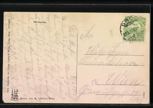 AK Reges Treiben auf dem Markt