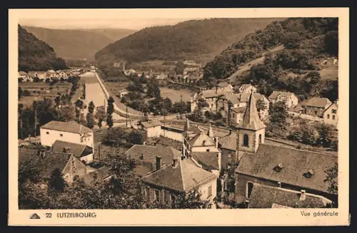AK Lutzelbourg /Moselle, Vue générale du village et du paysage environnant