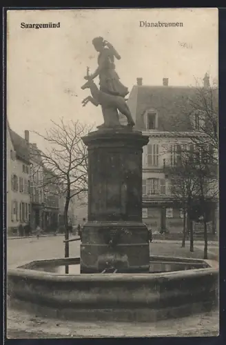 AK Saargemünd, Dianabrunnen