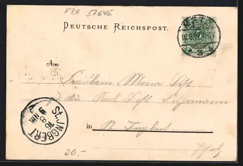 Lithographie Noisseville, Schloss-Ruine Colombey, Inf. Rgt. 45, Inf. Rgt. 41