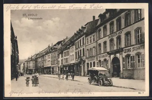 AK St. Avold, Lubeinerstrasse, Restaurant Pariser Hof