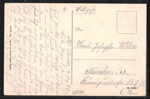 AK St. Avold, Lubeinerstrasse, Restaurant Pariser Hof