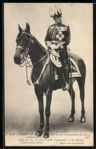 AK Guerre de 1914, Sir John French, Commandant des forces expéditionaires