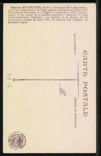 AK General Mauncoury in Uniform